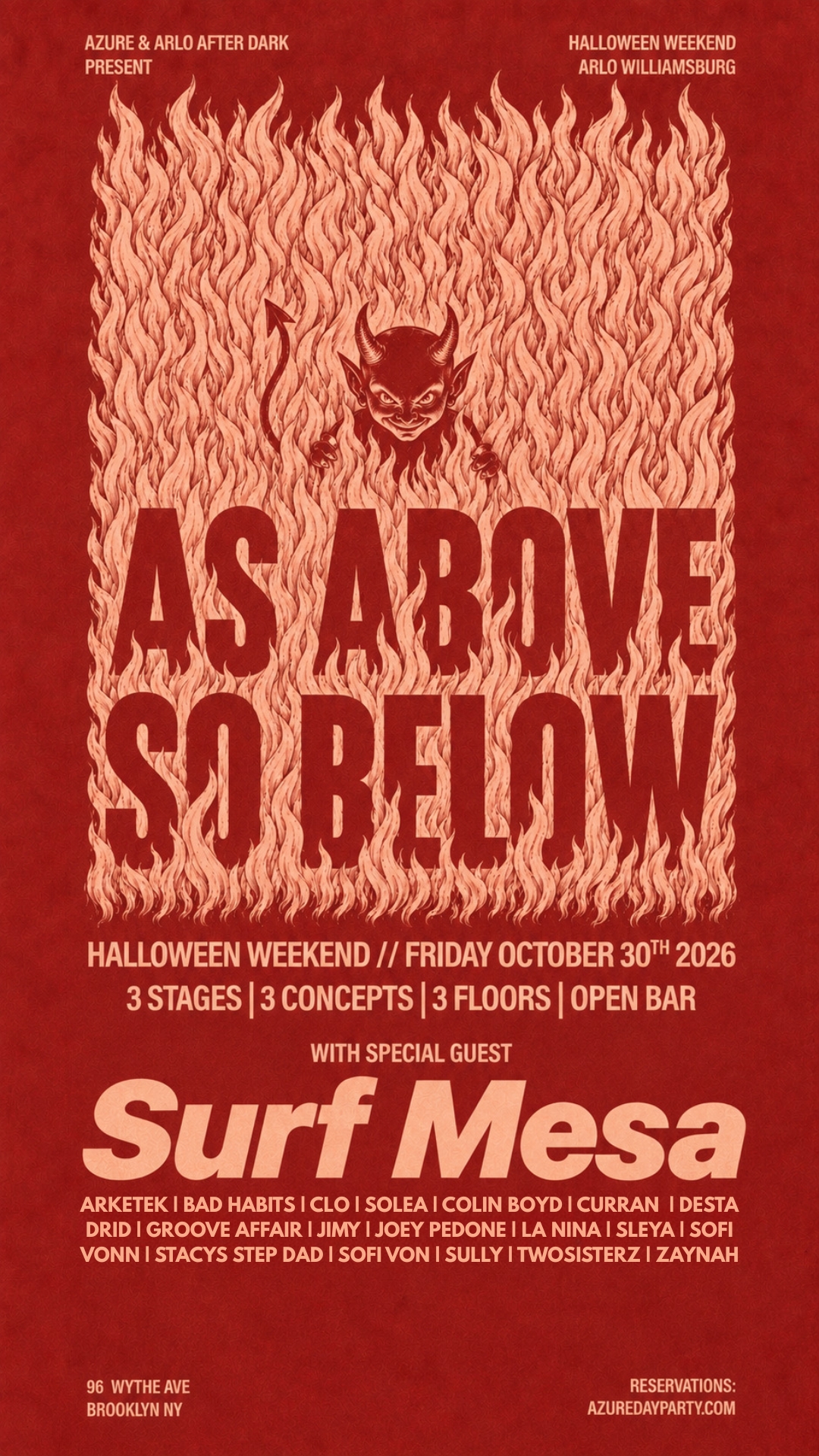 As Above So Below with Surf Mesa at Arlo Williamsburg